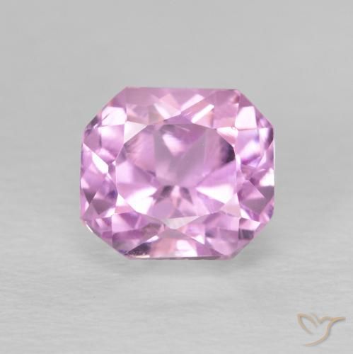 2.29ct Natural Púrpura rosado Kunzita, corte esmeralda, VS