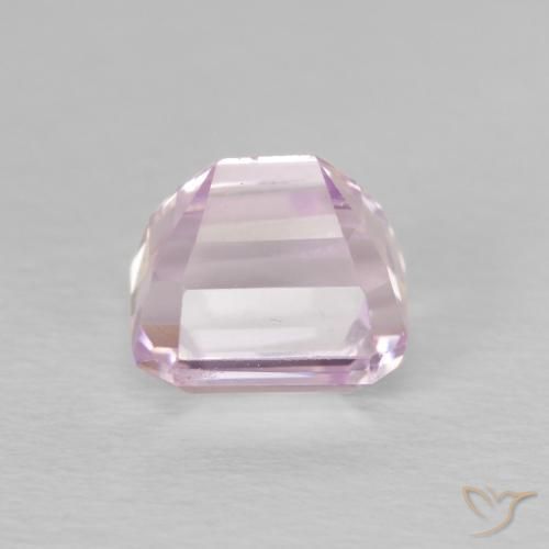 Kunzita Rosado púrpura claro natural de 2.01 ct, Corte Octágono / Esmeralda, VS