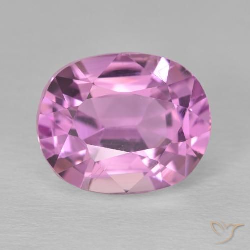 8.10ct Natural Púrpura medio Kunzita, Ovalada, VVS-VS