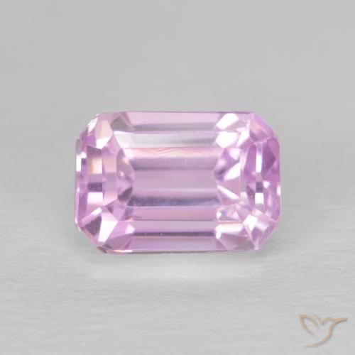 3.03ct Natural Tono rosado cereza Kunzita, corte esmeralda, VVS-VS