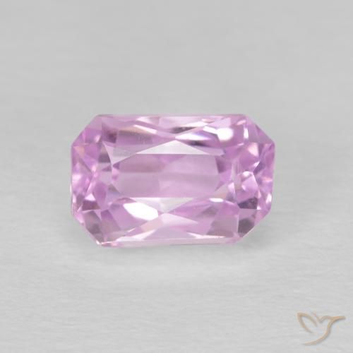 2.38ct Natural Rosado púrpura Kunzita, corte esmeralda, VVS-VS