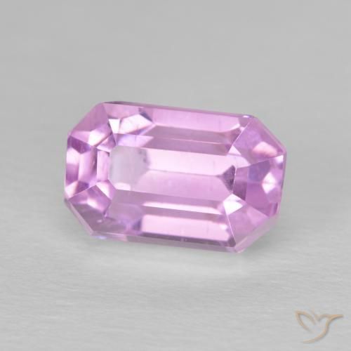 Kunzita Rosado medio natural de 4.96 ct, Corte Octágono / Esmeralda, VS