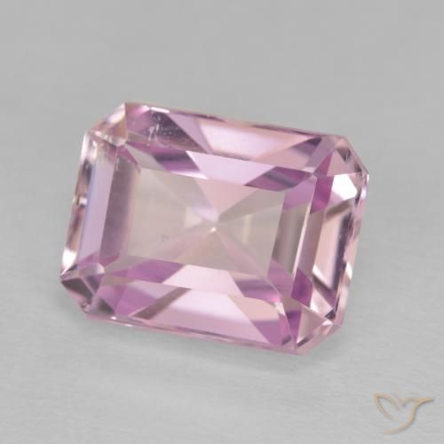 Kunzita Rosado muy claro natural de 6.27 ct, Corte Octágono / Esmeralda, VS