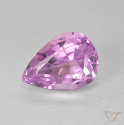 5.93ct Natural Rosado púrpura real Kunzita, En forma de pera, VS