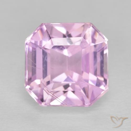 6.17ct Natural Rosado púrpura real Kunzita, corte esmeralda, VS