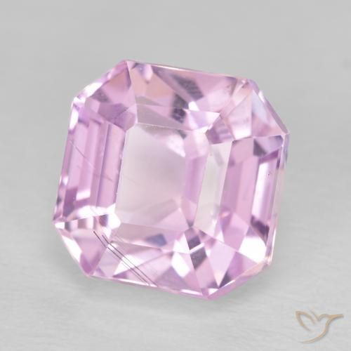 Kunzita Rosado púrpura real natural de 6.17 ct, Corte Octágono / Esmeralda, VS