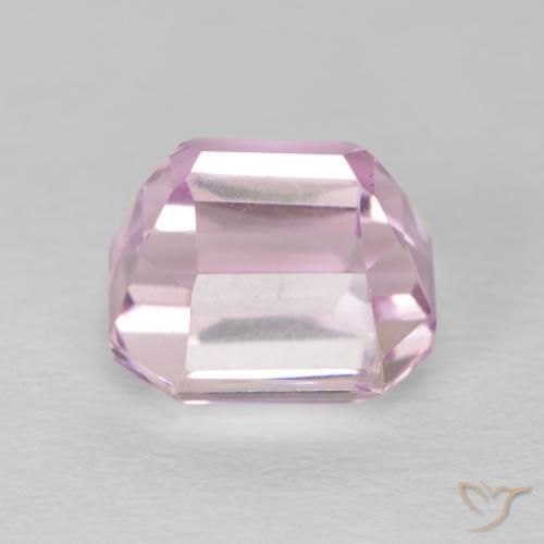 Kunzita Rosado púrpura real natural de 4.18 ct, Corte Octágono / Esmeralda, VVS