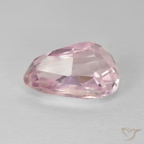 Kunzita Rosado bubblegum claro natural de 5.57 ct, En forma de pera, VVS