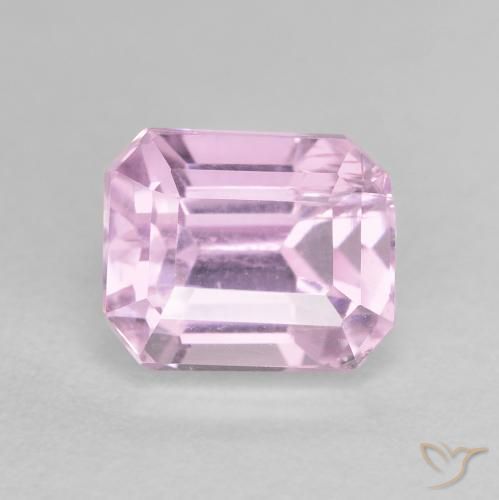 3.08ct Natural Púrpura medio Kunzita, corte esmeralda, VS