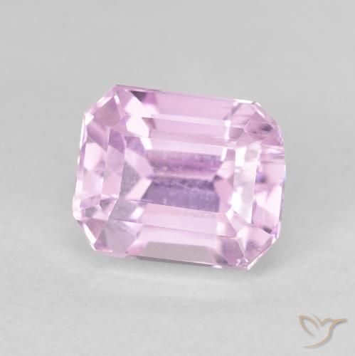 Kunzita Púrpura medio natural de 3.08 ct, Corte Octágono / Esmeralda, VS