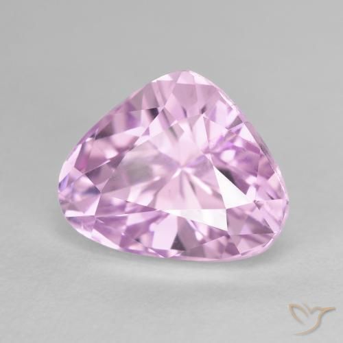 Kunzita Púrpura medio natural de 7.76 ct, En forma de pera, VVS