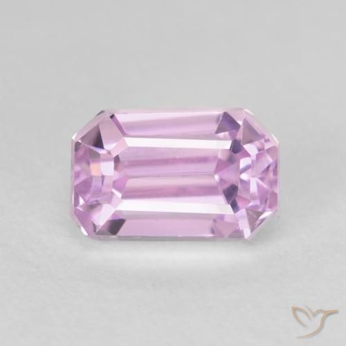 2.41ct Natural Púrpura claro Kunzita, corte esmeralda, VS