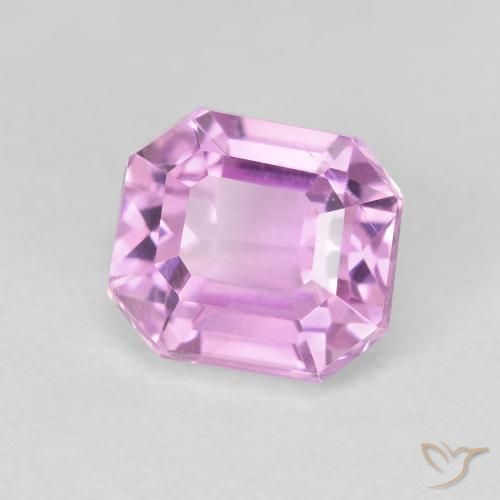 Kunzita Rosado púrpura natural de 2.99 ct, Corte Octágono / Esmeralda, VS