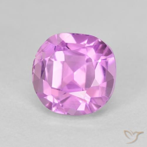 3.24ct Natural Rosado púrpura Kunzita, Forma Cojín, VS