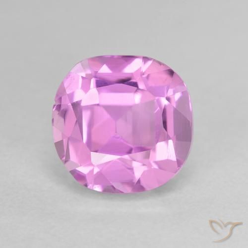 Kunzita Rosado púrpura natural de 3.24 ct, Forma Cojín, VS