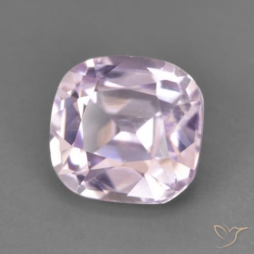 Kunzita Rosado claro natural de 3.45 ct, Forma Cojín, VVS