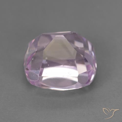 Kunzita Rosado claro natural de 3.45 ct, Forma Cojín, VVS