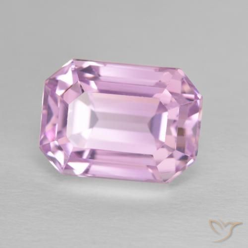 Kunzita Tono rosado cereza natural de 6.04 ct, Corte Octágono / Esmeralda, VVS