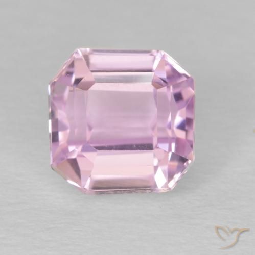 2.10ct Natural Rosado muy claro Kunzita, corte esmeralda, VVS