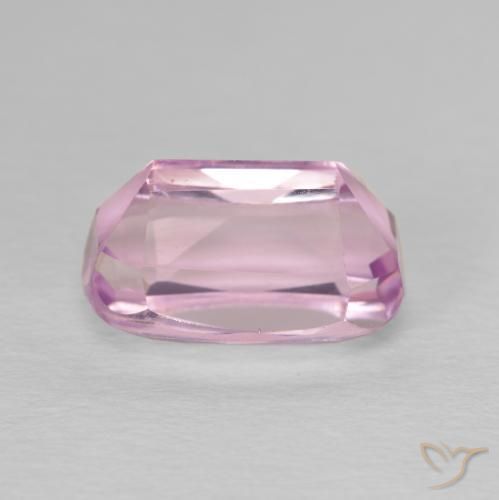 Kunzita Rosado claro natural de 4.46 ct, Forma Cojín, VS