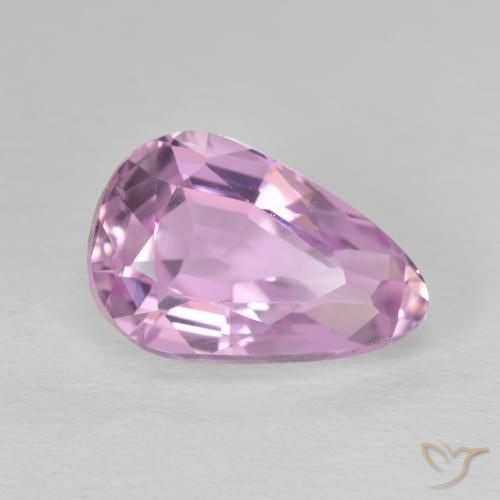 Kunzita Rosado medio natural de 5.05 ct, En forma de pera, VS