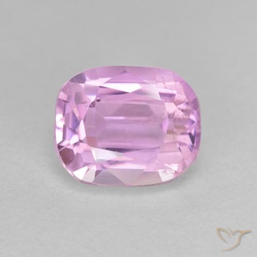 3.73ct Natural Púrpura claro Kunzita, Forma Cojín, VS