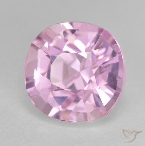 Kunzita Púrpura violeta rosáceo natural de 10.87 ct, Forma Cojín, VVS-VS