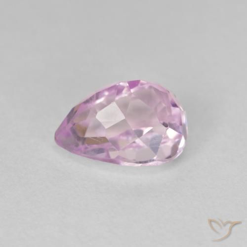 Kunzita Púrpura claro natural de 3.07 ct, En forma de pera, VS