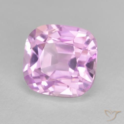 Kunzita Púrpura medio natural de 5.59 ct, Corte Cojín, VVS
