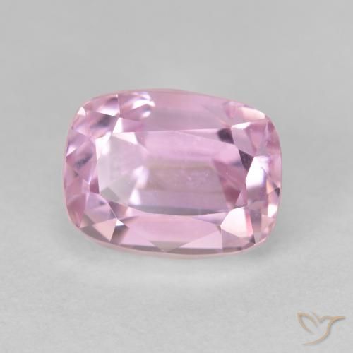 Kunzita Rosado muy claro natural de 5.28 ct, Forma Cojín, VVS-VS