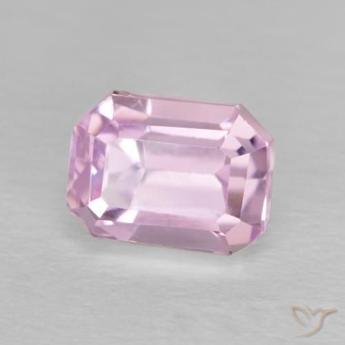 Kunzita Rosado púrpura claro natural de 1.98 ct, Corte Octágono / Esmeralda, VVS-VS