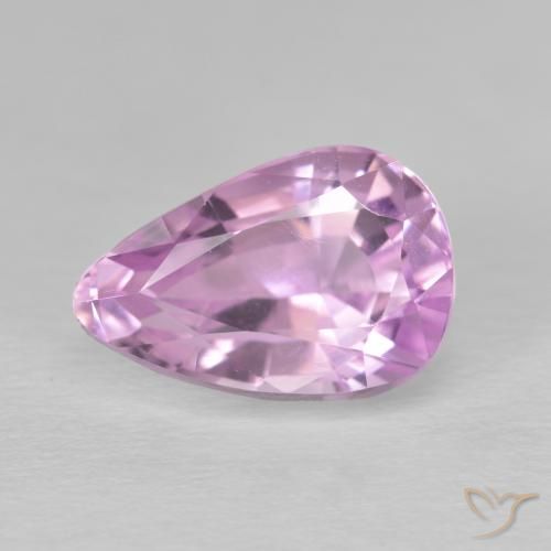 5.24ct Natural Rosado púrpura real Kunzita, En forma de pera, VVS-VS