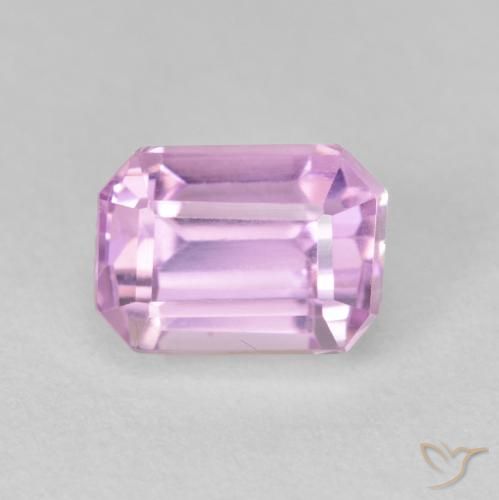 2.69ct Natural Púrpura claro Kunzita, corte esmeralda, VVS-VS