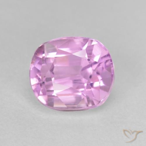 2.59ct Natural Púrpura uva muy claro Kunzita, Forma Cojín, VVS-VS
