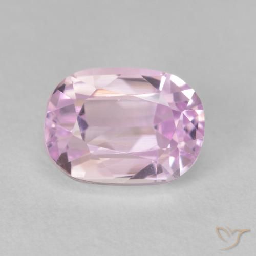 3.67ct Natural Rosado púrpura claro Kunzita, Forma Cojín, VVS-VS