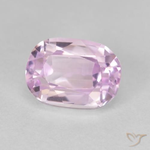 Kunzita Rosado púrpura claro natural de 3.67 ct, Forma Cojín, VVS-VS