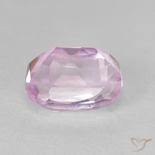 Kunzita Rosado púrpura claro natural de 3.67 ct, Forma Cojín, VVS-VS