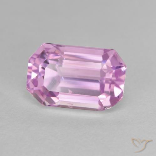 Kunzita Púrpura-violeta rosáceo claro natural de 4.75 ct, Corte Octágono / Esmeralda, VS