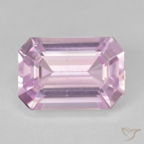 12.89ct Natural Rosado medio Kunzita, corte esmeralda, VVS-VS