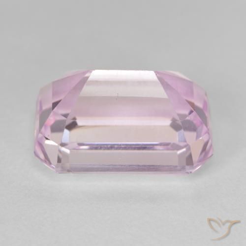 Kunzita Rosado medio natural de 12.89 ct, Corte Octágono / Esmeralda, VVS-VS