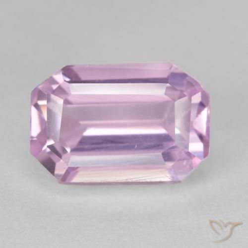 5.25ct Natural Rosado medio Kunzita, corte esmeralda, VVS-VS