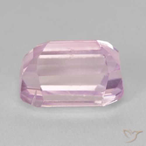 Kunzita Rosado medio natural de 5.25 ct, Corte Octágono / Esmeralda, VVS-VS