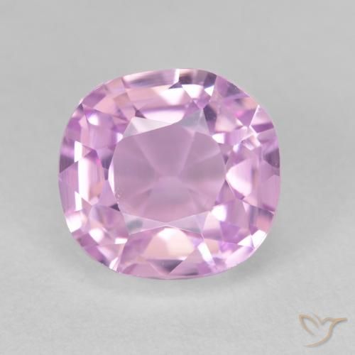 Kunzita Tono rosado cereza natural de 4.05 ct, Forma Cojín, VVS-VS