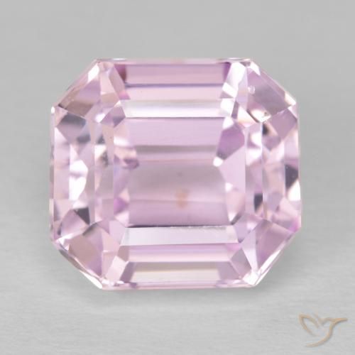 6.71ct Natural Rosado claro Kunzita, corte esmeralda, VVS