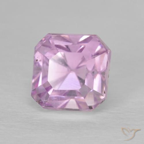 Kunzita rosa natural de 2,26 ct, corte esmeralda, VS-SI