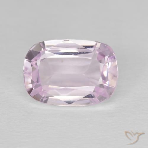 Kunzita Tono rosado muy claro natural de 4.42 ct, Forma Cojín, VVS