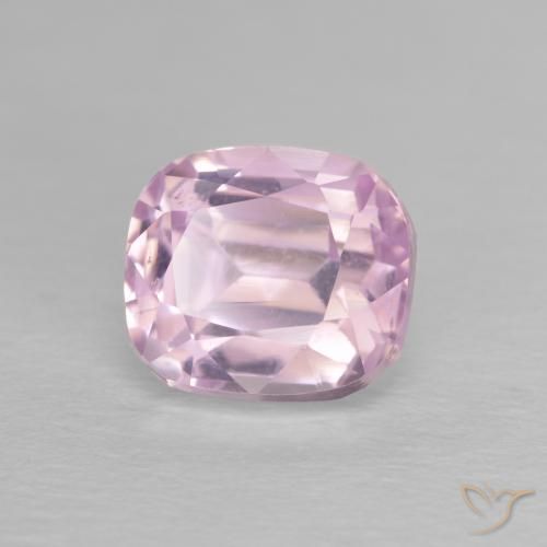 3.68ct Natural Rosado muy claro Kunzita, Forma Cojín, VVS-VS