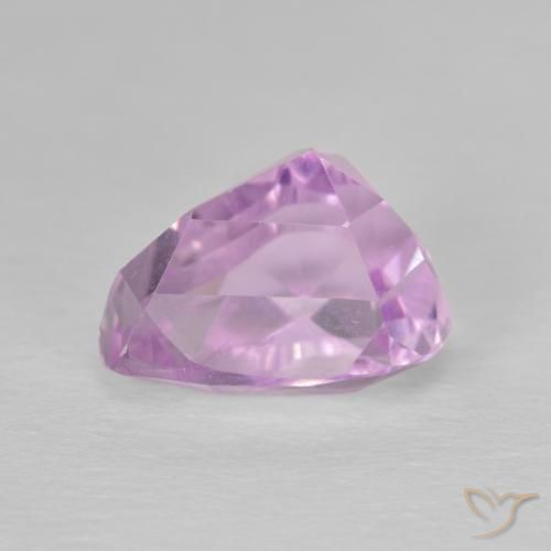Kunzita Rosado púrpura real natural de 4.83 ct, En forma de pera, VVS