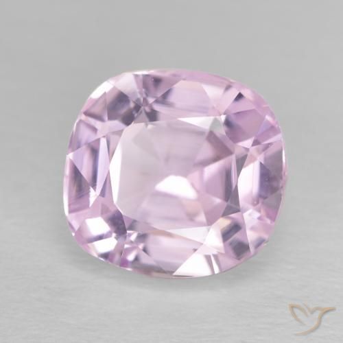 Kunzita Rosado muy claro natural de 4.69 ct, Forma Cojín, VVS