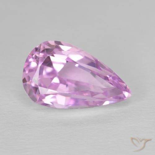 Kunzita Rosado púrpura natural de 5.64 ct, En forma de pera, VVS